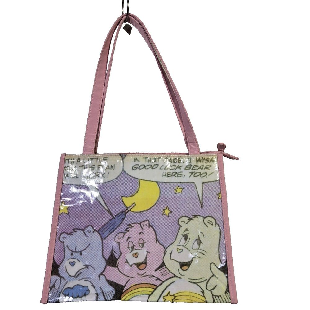 Care Bears FAB Tote 2004 Small Pink Vintage. Collectable Bag